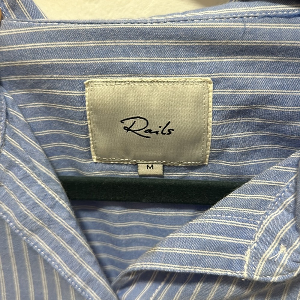 Rails Women’s Ruffle Striped Button Down In Size … - image 4